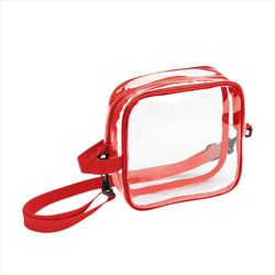 Clear with Red